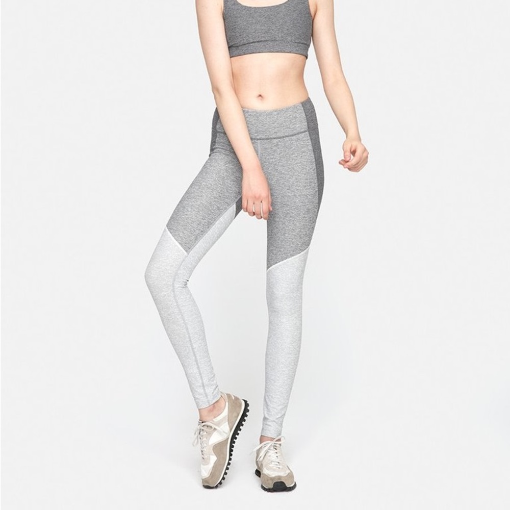 Outdoor Voices Gray Colorblock Leggings